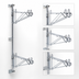 Thumbnail image #3 for Metro Super Erecta 18-Inch Chrome Plated 4-Tier Post-Type Mid Unit Wall Mount Shelving Support