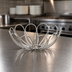 Thumbnail image #4 for American Metalcraft Bloom Round Stainless Steel Serving Basket, 8-1/8 Inch Diameter