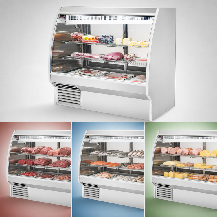 Product image #4 for Migali Competitor Series C-DC-5 Double-Duty Full-Service Curved Glass Refrigerated Deli Display Case, 60-Inch Wide, 28.5 Cu. Ft.