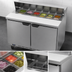 Thumbnail image #4 for Beverage Air SPE48HC-12 48-Inch Two-Section Sandwich Prep Table Refrigerator
