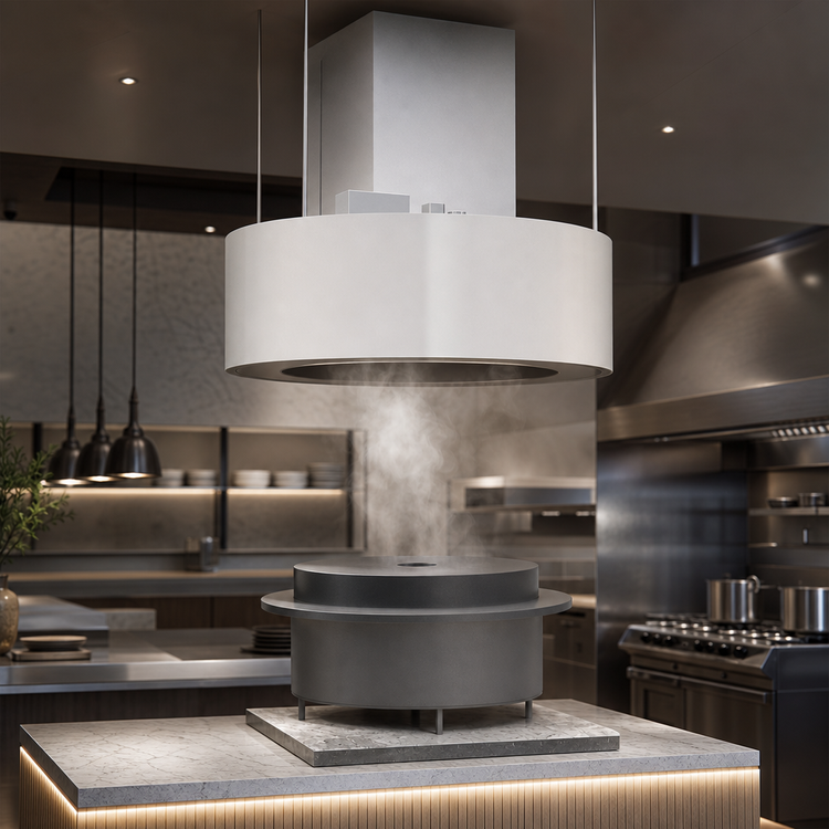 Product image #4 for Avtec SimpleSpec 60-Inch Round Type I Exhaust-Only Island Display Cooking Hood