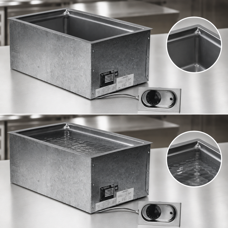Product image #3 for Eagle Group Drop-In Rectangular Hot Well Food Warmer with 12 x 20 Pan Opening