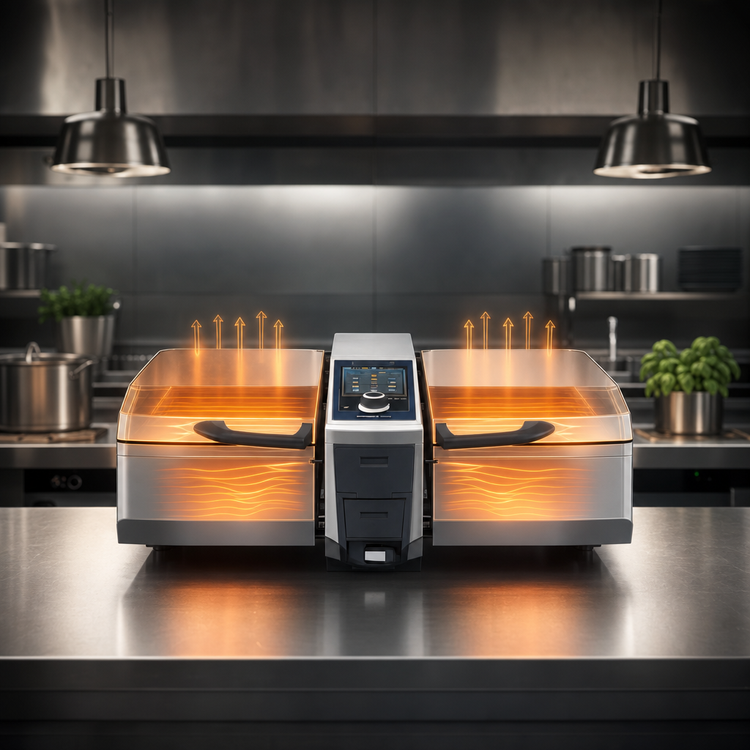Product image #3 for RATIONAL iVario Pro 2-S Pressure Multifunctional Cooking Center, 2 x 6.5-Gallon Pans, 208/240V 3-Phase