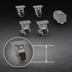 Thumbnail image #3 for Glastender 4-1/8 Inch Caster Set for Side-Serviced Coolers and Frosters