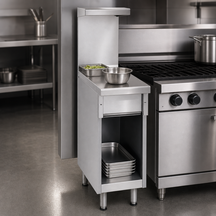 Product image #3 for Imperial Pro Series 18-Inch Range Match Spreader Cabinet with Open Base and Bottom Shelf