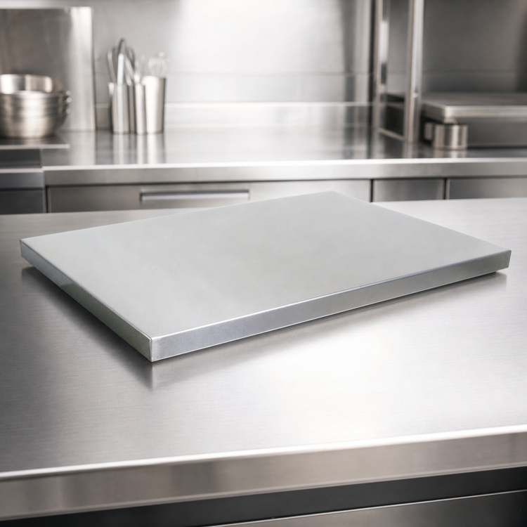 Product image #3 for John Boos Stainless Steel Countertop, 12 x 30 Inch, 1-1/2 Inch Thick, Flat No-Backsplash