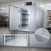 Thumbnail image #3 for AmeriKooler Quick Ship Indoor Floorless Walk-In Cooler, 6' x 10', 35°F, Top-Mount Self-Contained R-448A