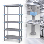 Thumbnail image #3 for Quantum Millenia QP214286V4S1 42W x 21D x 86H Gray Polymer Stationary Shelving Starter Unit