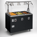 Thumbnail image #3 for Vollrath 2-Series Affordable Portable Deluxe 3-Well Mobile Hot Food Station with Breath Guard and Enclosed Base