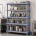 Thumbnail image #3 for Quantum Millenia 5-Shelf Solid Polymer Shelving Unit with Removable Mats, 72W x 24D x 62H