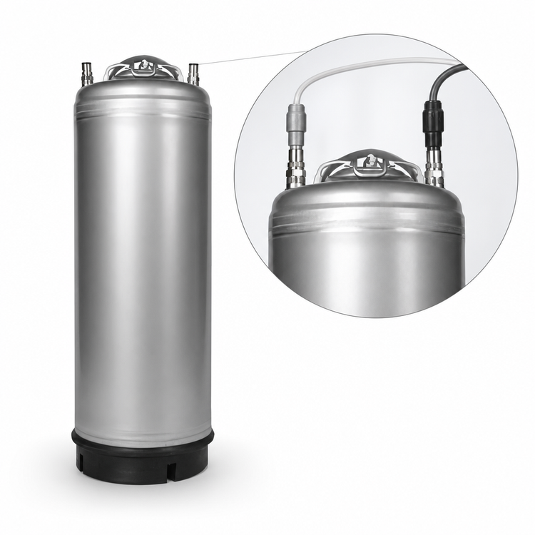 Product image #3 for Perlick Commercial 5-Gallon 2-Port Cocktail Keg with Ball Lock Connections