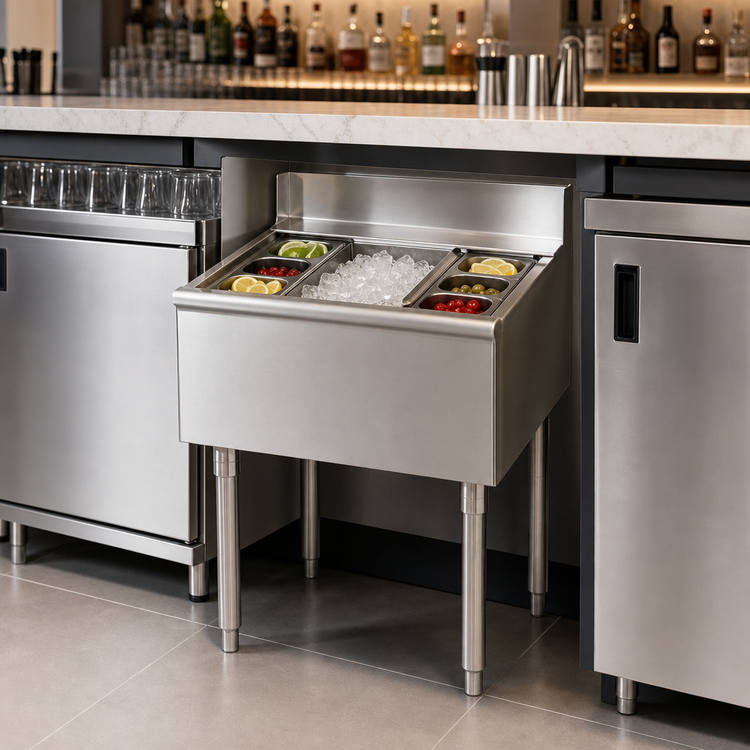 Product image #3 for Eagle Group 2200 Series Modular Underbar Cocktail Unit with 8-Inch Insulated Ice Bin