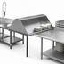 Thumbnail image #3 for John Boos Double-Sided Solid Sorting Shelf for Soiled Dish Tables, 60 x 30-1/2 x 32 Inch, Stainless Steel