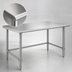 Thumbnail image #3 for Eagle Deluxe Series 60-Inch x 24-Inch Stainless Steel Work Table with Open Tubular Base
