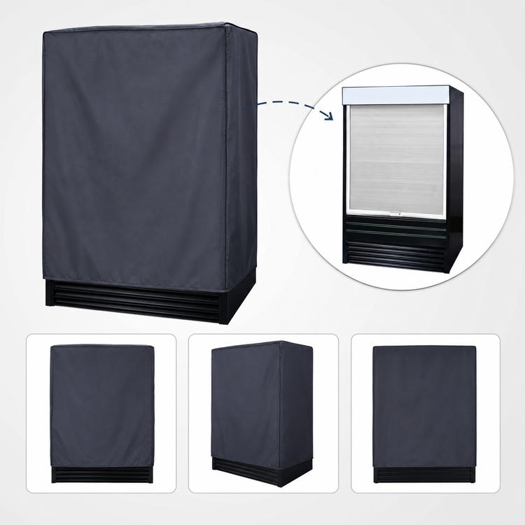 Product image #3 for Turbo Air Fabric Security Cover for TOM-60EB-N, 56-3/4 Inch W x 1-3/4 Inch D x 51-3/4 Inch H