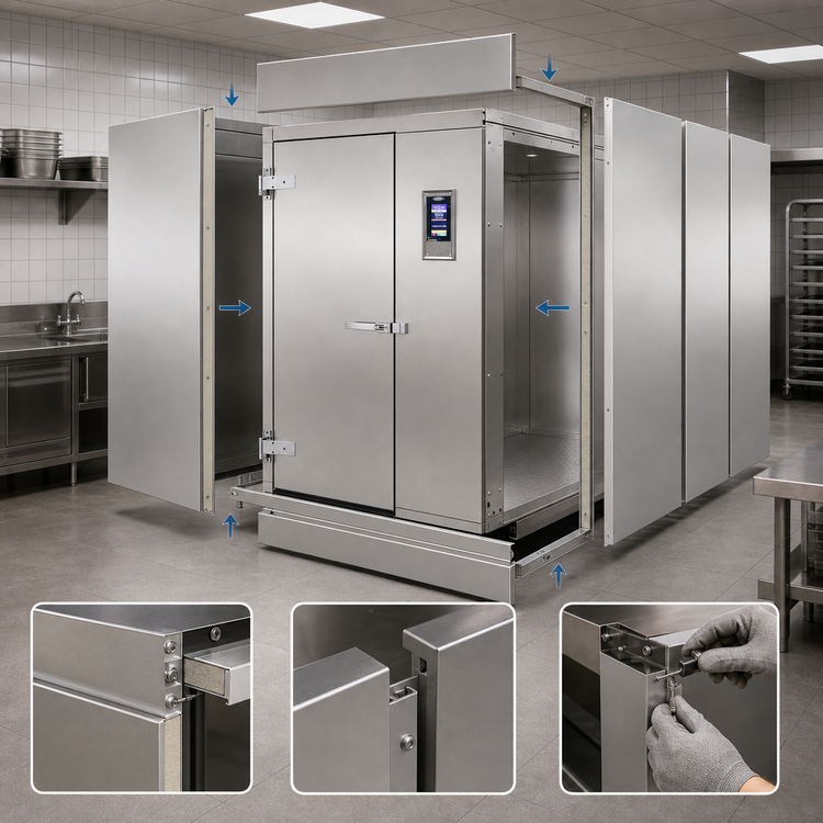 Product image #3 for HURRiCHiLL Modular Roll-In Blast Chiller/Shock Freezer, 3-Trolley Capacity, Remote Refrigeration
