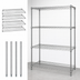 Thumbnail image #3 for Quantum Chrome-Plated Wire Shelving Starter Kit, 60 Inches W x 18 Inches D x 74 Inches H