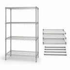 Thumbnail image #3 for Quantum WR63-3048C 48"W x 30"D x 63"H Chrome Wire Shelving Starter Unit, 4-Shelf Stationary