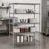 Thumbnail image #3 for Super Erecta Stationary Starter Wire Shelving Unit, 60 x 24 x 63 Inches, 4 Shelves, Gray Epoxy-Coated