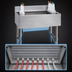 Thumbnail image #3 for Advance Tabco Special Value Series 36-Inch Stainless Steel Cocktail Unit with 7-Circuit Cold Plate