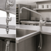 Thumbnail image #3 for EverSteel Stainless Steel Single Hole Deck Mount Single Lever Faucet with 12-Inch Swing Nozzle