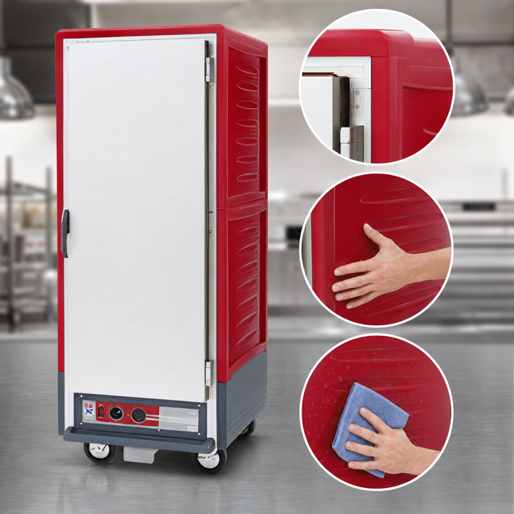Product image #3 for Metro C5 3 Series Low-Watt Mobile Full-Height Heated Holding and Proofing Cabinet with Full-Length Solid Door and Universal Wire Slides