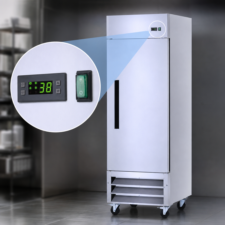 Product image #3 for Arctic Air AR23 1-Section Reach-In Refrigerator, 23 Cu. Ft., Bottom-Mounted Self-Contained, Solid Hinged Door