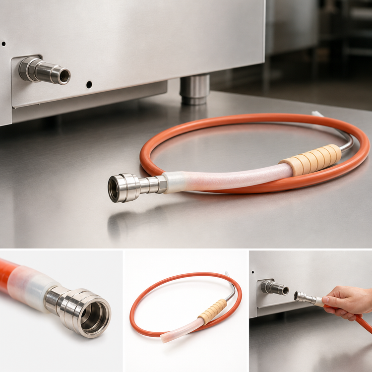 Product image #3 for Filter Rinse Hose with Female Quick Disconnect for Henny Penny Fryers