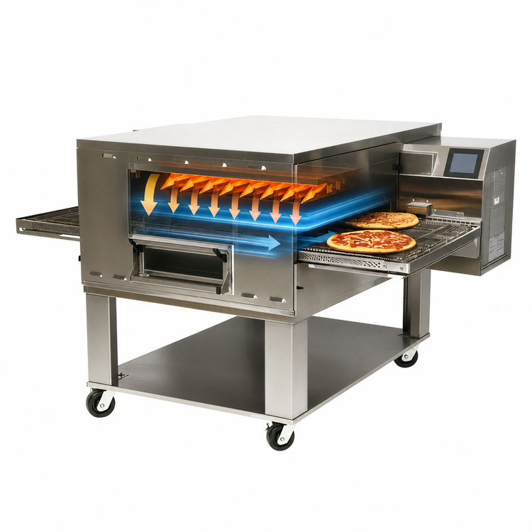 Product image #3 for Middleby Marshall PS640G-1 Impingement PLUS Gas Conveyor Oven, Single Deck, 32-Inch Belt, Floor Model