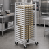 Thumbnail image #3 for Mobile Aluminum Donut Screen Rack for 23