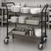 Thumbnail image #3 for Three-Shelf Wire Utility Bus Cart, 30 x 24 x 37-1/2 Inches, 1200 lb. Capacity