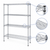 Thumbnail image #3 for Eagle Group 4-Tier Chrome-Plated Wire Shelving Starter Unit with QuadTruss, 60
