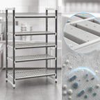 Thumbnail image #3 for Cambro Camshelving® Elements EXU183664V5480 5-Tier Vented Stationary Polymer Shelving Starter Unit, 18 x 36 x 64, Gray