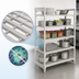 Thumbnail image #4 for Cambro Camshelving Premium 5-Shelf Vented Stationary Starter Polymer Shelving Unit, 54 x 18 x 84 Inches