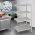 Thumbnail image #4 for Cambro Camshelving Premium 21 x 60 x 72 Inch 4-Shelf Vented Add-On Polymer Shelving Unit