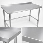 Thumbnail image #3 for John Boos Stallion ST4R1.5-2430GBK 30 x 24 Inch Corner Stainless Steel Work Table, 14-Gauge 300 Series Top, 1-1/2 Inch Rear Up-Turn