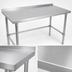 Thumbnail image #3 for John Boos Stallion 30 x 24 Inch Corner Stainless Steel Work Table with 1-1/2 Inch Rear Up-Turn