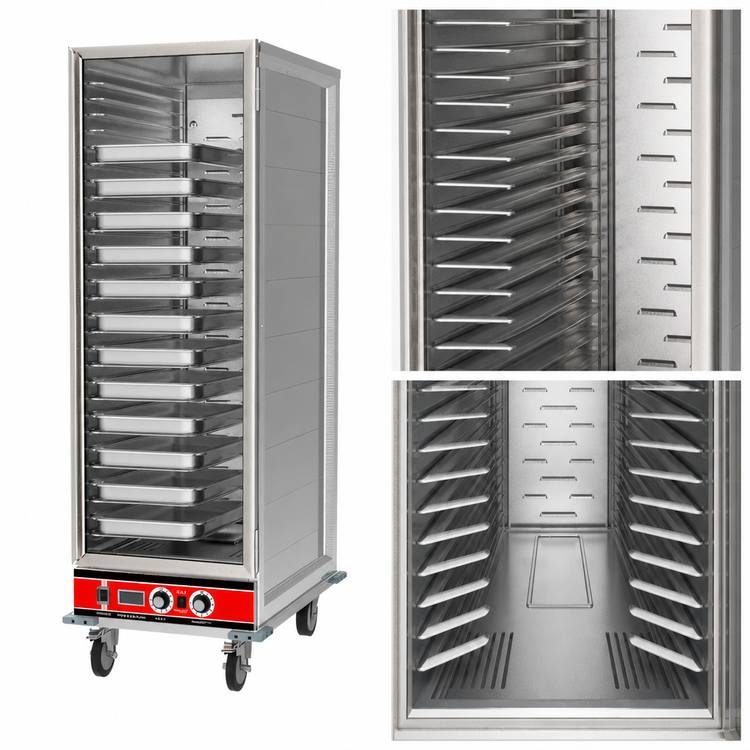 Product image #3 for BevLes HPC-6836 Full-Size Mobile Non-Insulated Heated Proofer and Holding Cabinet