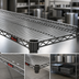 Thumbnail image #3 for Eagle Valu-Master Quad-Adjust Wire Shelf, 72 x 24 Inches, Pewter Gray Epoxy, 600 lb. Capacity