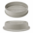 Thumbnail image #4 for Cambro 913VSNH191 Round Fiberglass Plate Cover, 9-13/16-Inch Inside Diameter, Granite Gray, No Vent Hole Case of 12