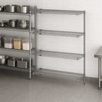 Thumbnail image #3 for Metro Super Erecta AN316C Chrome Wire Add-On Shelving Unit, 24"W x 18"D x 63"H, 4 Shelves