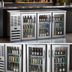 Thumbnail image #3 for Beverage-Air BB72HC-G-S Three-Section Glass Door Back Bar Refrigerator