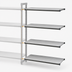 Thumbnail image #3 for Cambro Camshelving Basics Plus 4-Tier Solid Polymer Add-On Shelving Unit, 24-Inch Deep x 30-Inch Wide x 72-Inch High, Brushed Graphite