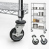 Thumbnail image #3 for Advance Tabco Special Value Series 5-Inch Poly Swivel Stem Casters for Wire Shelving, Set of 4, 2 with Brakes