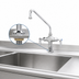 Thumbnail image #3 for T&S Brass Double Pantry Deck-Mount Manual Faucet with 18-Inch Swing Nozzle