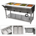 Thumbnail image #3 for Advance Tabco Triumph Supreme Electric Open Well Hot Food Table with Undershelf and Cutting Board Shelf, 4 Wells, 120V