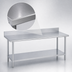 Thumbnail image #3 for Duke 108-Inch x 24-Inch 16-Gauge 400-Series Stainless Steel Work Table with 5-Inch Riser and Undershelf