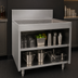 Thumbnail image #3 for Glastender 30-Inch x 24-Inch Underbar Drainboard with Open Front Cabinet Base, Stainless Steel