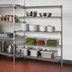 Thumbnail image #3 for Metro Super Erecta Super Adjustable Chrome-Plated Add-On Wire Shelving Unit, 60W x 21D x 63H, 4 Shelves