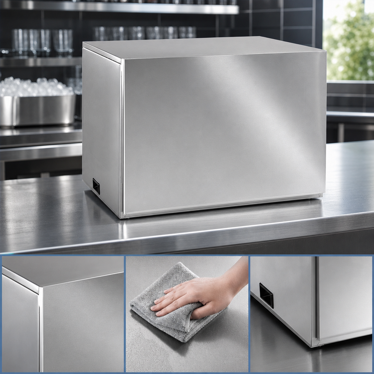 Product image #3 for Maxx Ice MIM600 30-Inch Modular Air-Cooled Full Dice Cube Ice Maker, Stainless Steel, 602 lb/Day